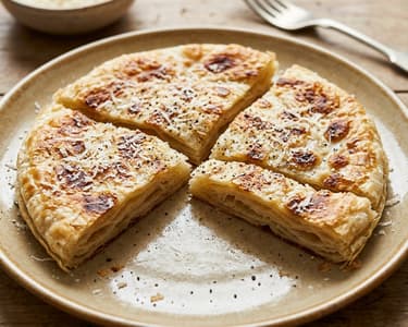Crescia sfogliata cu Pecorino | Flatbread italian crocant