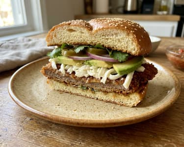 Cemita Poblana with Beef | Crispy Mexican Street Food