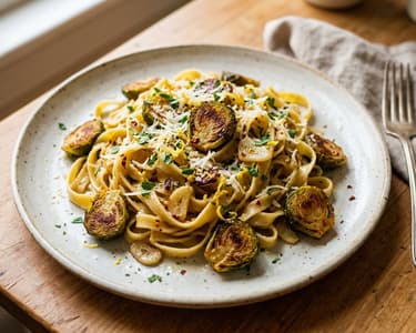 Tagliatelle cu varză de Bruxelles | Savoarea Italiei