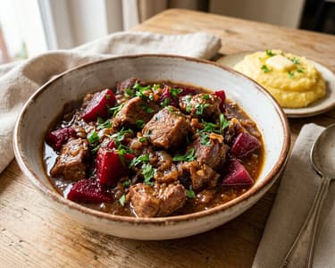 Pork and Beetroot Stew | Tender and Flavorful