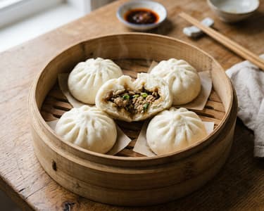 Tori Nikuman | Fluffy Japanese Steamed Buns