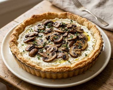 Savory Ricotta and Mushroom Crostata | Italian Flavor