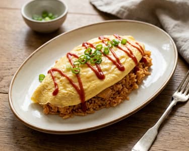 Chicken Omurice | Savory Japanese Street Food