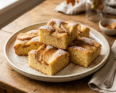 Fluffy Pear and Cinnamon Sponge Cake | Traditional Autumn Dessert