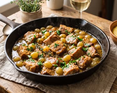 Pork Stew with White Grapes | Noble Autumn Flavour