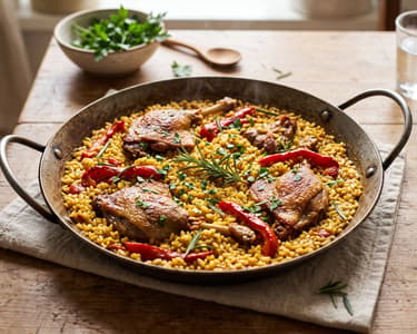 Arroz con pato | Spanish rice with duck and saffron