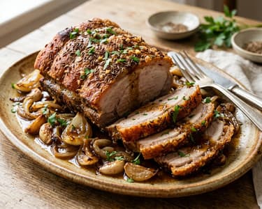 Transylvanian Roast Pork with Caraway and Garlic | Tender and Golden