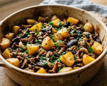 Roasted Potatoes with Wild Mushrooms | Traditional