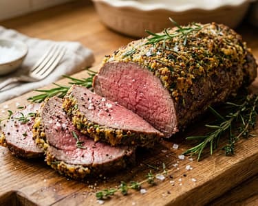 Oven-Baked Beef Tenderloin in Herb Crust | Tender Classic