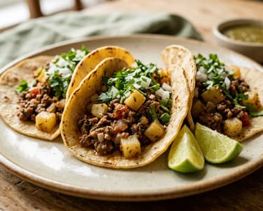 Beef Picadillo Tacos | Authentic Mexican Street Food