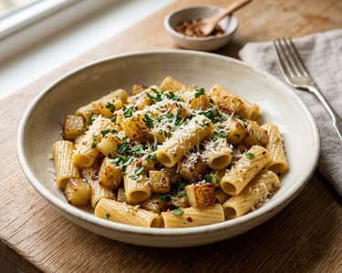 Pasta with Browned Kohlrabi and Parmesan | Taste of Italy