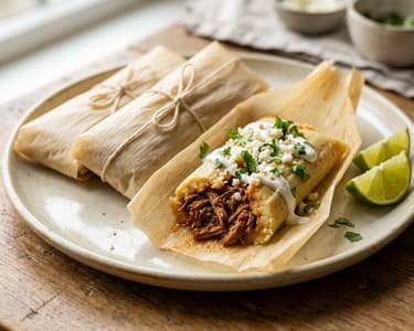 Tamales cu carne de vită | Street food mexican autentic
