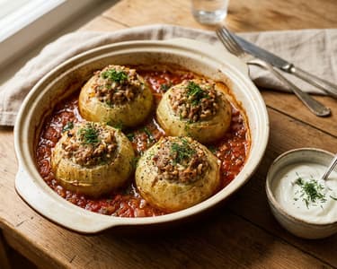Gulii umplute cu carne de porc la cuptor | Tradiție de toamnă