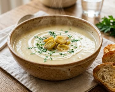 Potage Parmentier | Supă franțuzească de praz și cartofi