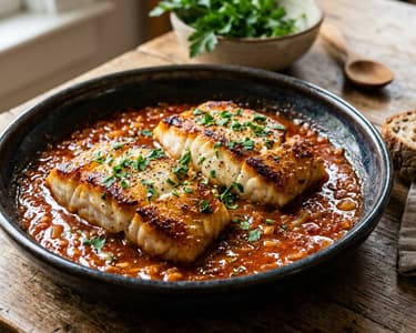 Bacalao con miel y tomate | Cod în stil catalan cu miere și sos de roșii
