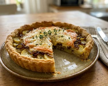 Bourguignonne Tart with Époisses Cheese and Potatoes | Taste of Burgundy