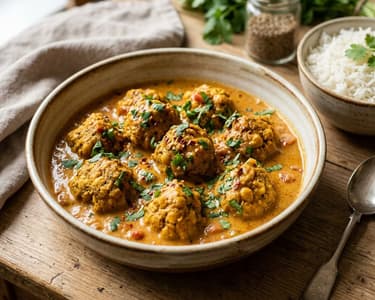 Chana Kofta Curry | Chifteluțe de năut în sos aromat