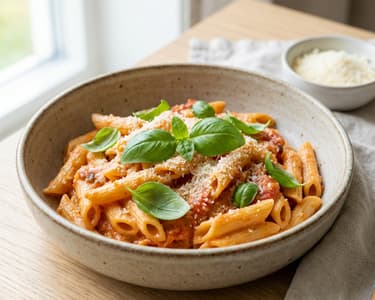 Creamy Pasta with Tomatoes