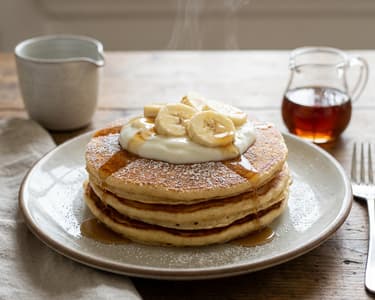 Yogurt and Banana Pancakes