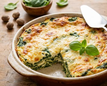 Spinach, Ricotta, and Parmesan Lasagna