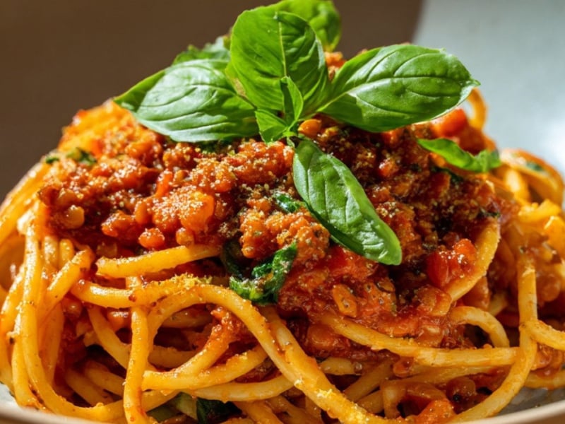 Vegan Spaghetti Bolognese