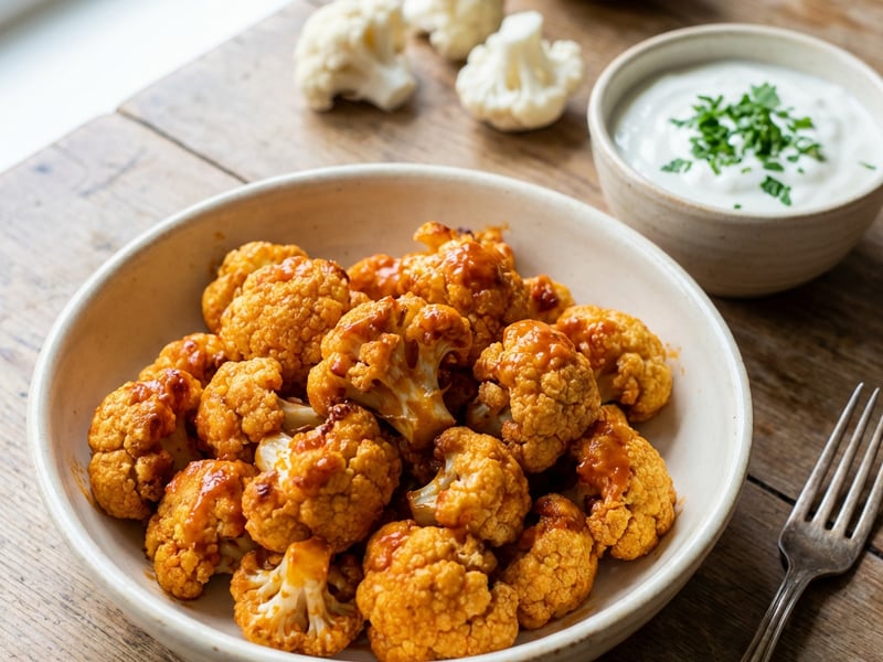 Crispy Buffalo Cauliflower