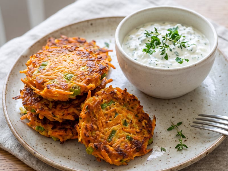 Carrot fritters