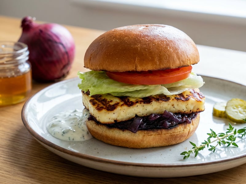 Burger cu Halloumi
