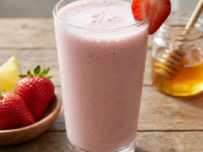 Lassi cu căpșuni