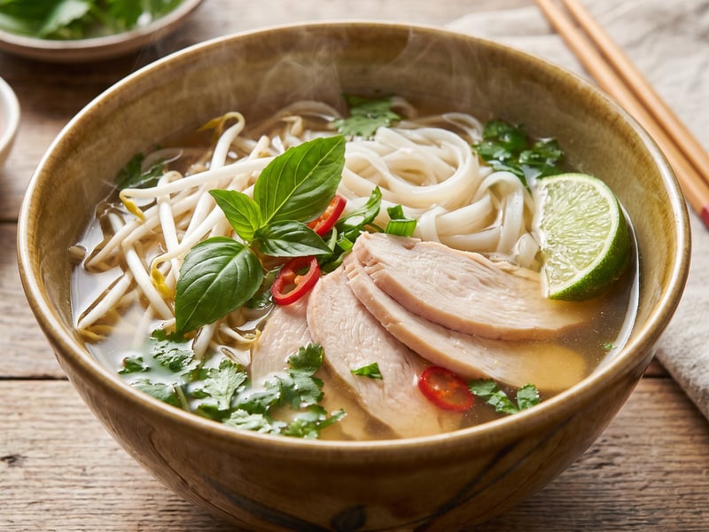 Turkey Pho with Aromatic Herbs