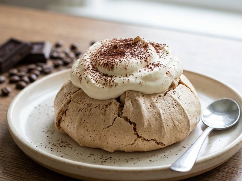 Pavlova cu cafea