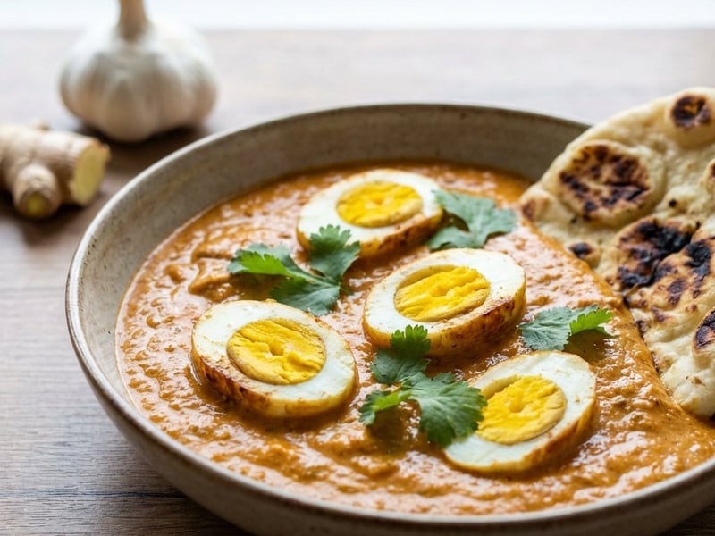 Sos Tikka Masala cu ouă fierte