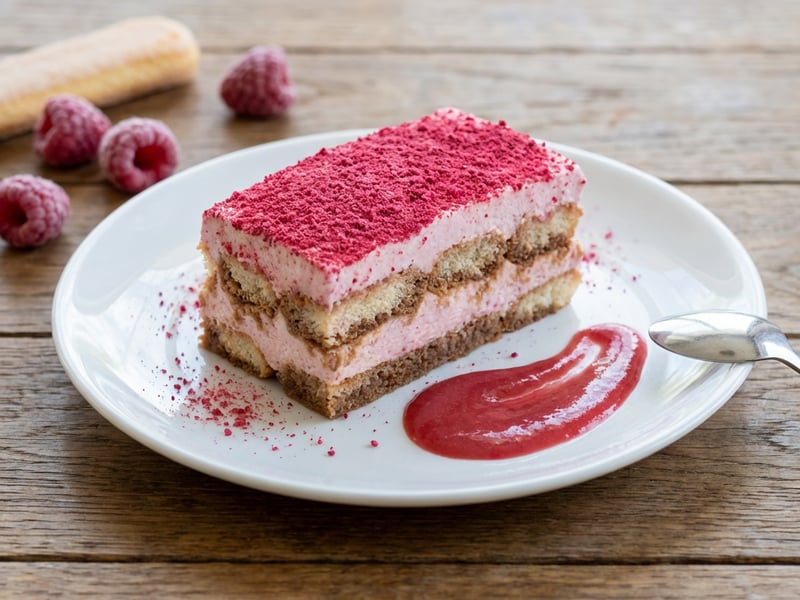 Raspberry Tiramisu