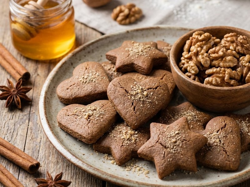 Healthy Gingerbread with Spelt and Honey