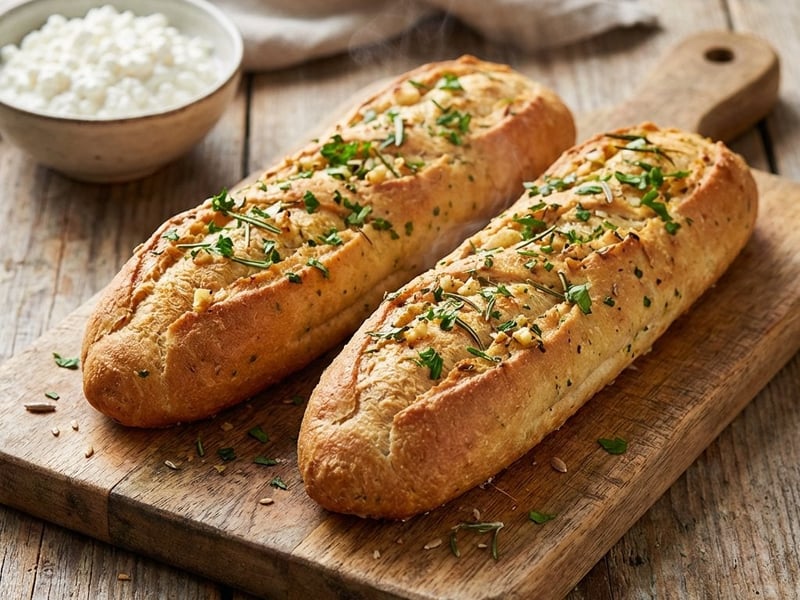 Baghete cu usturoi low carb (fără gluten)
