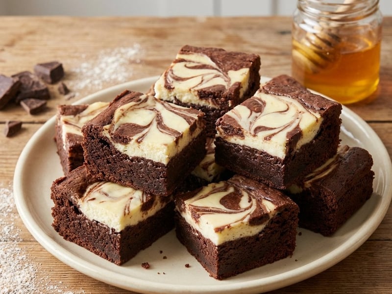Cheesecake Brownies cu brânză de vaci