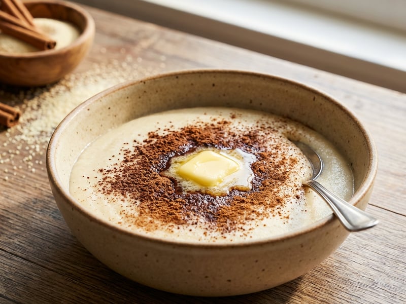 Semolina with milk