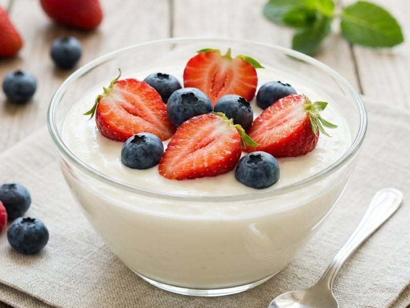 Cream cheese with fruit