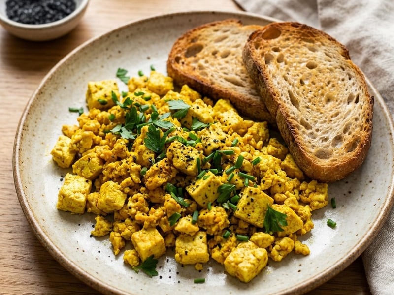 Omletă de tofu (Tofu Scrambled)
