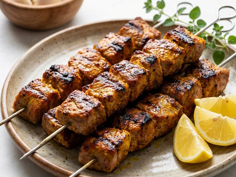 Pinchos Morunos - Spanish-style pork skewers