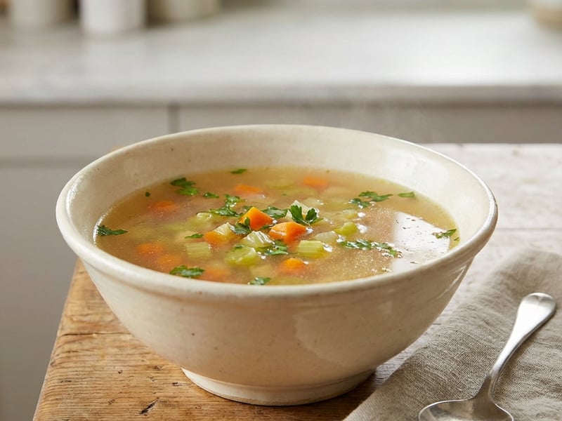 Clear Chicken Soup (Consommé)