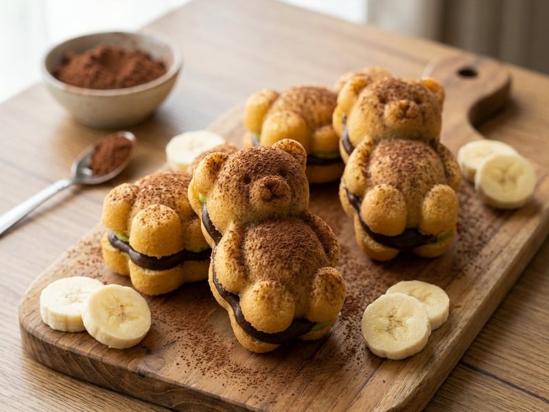 Little bears with cocoa filling