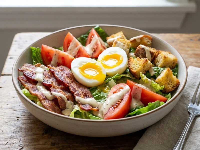 Salată cu roșii și slănină (BLT Salad)