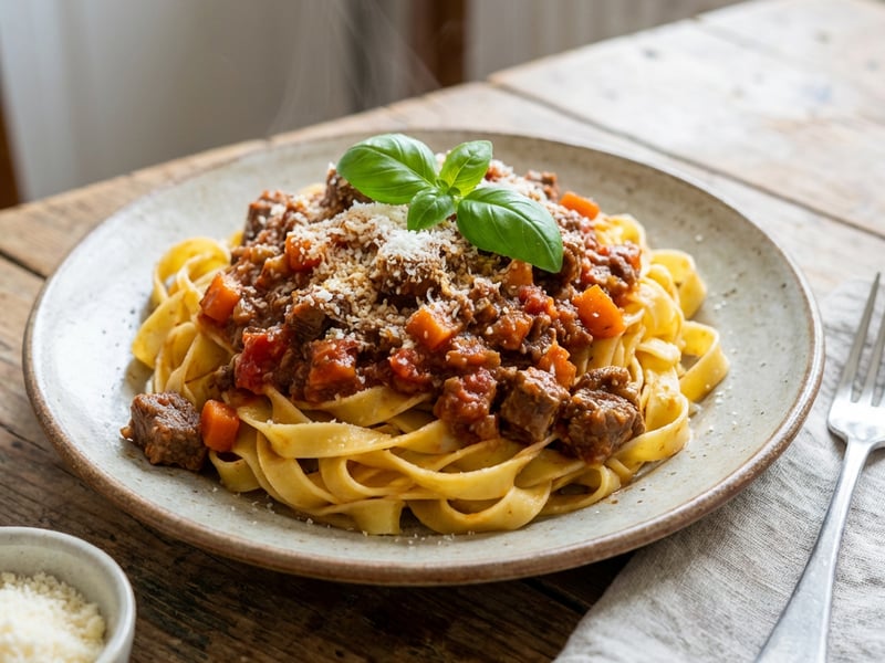 Paste cu sos Bolognese (Ragu alla Bolognese)