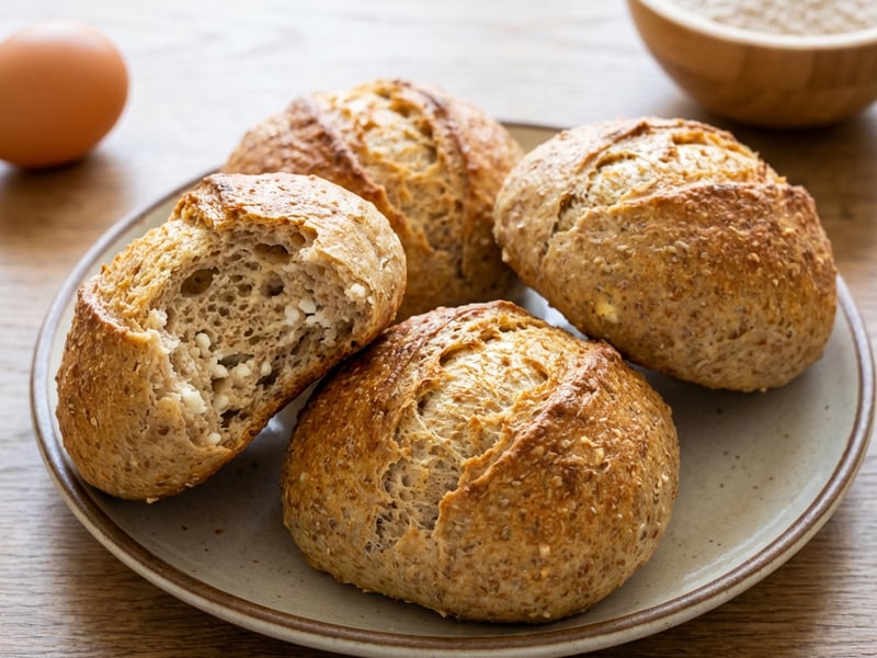Buns with cottage cheese and spelt