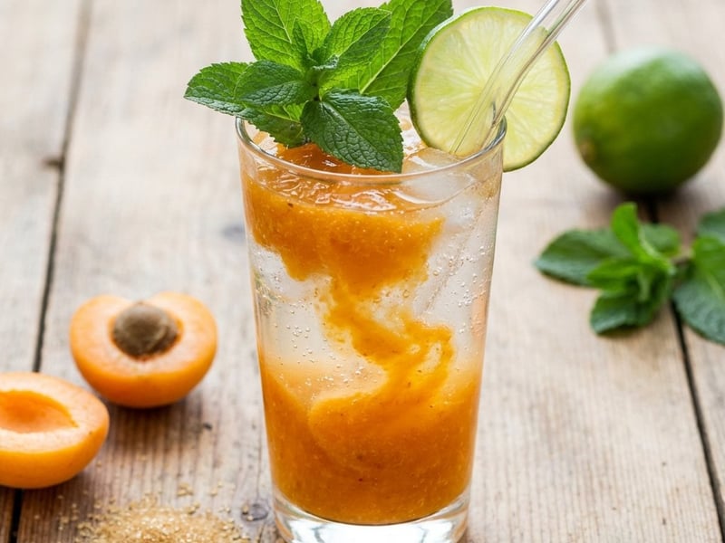 Mojito cu caise fără alcool