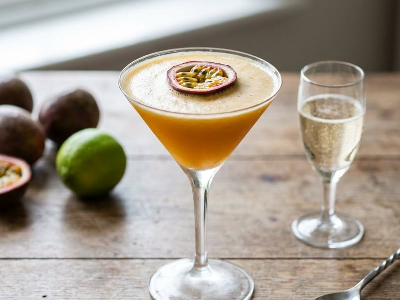 Pornstar Martini | Cocktail iconic cu fructul pasiunii și prosecco