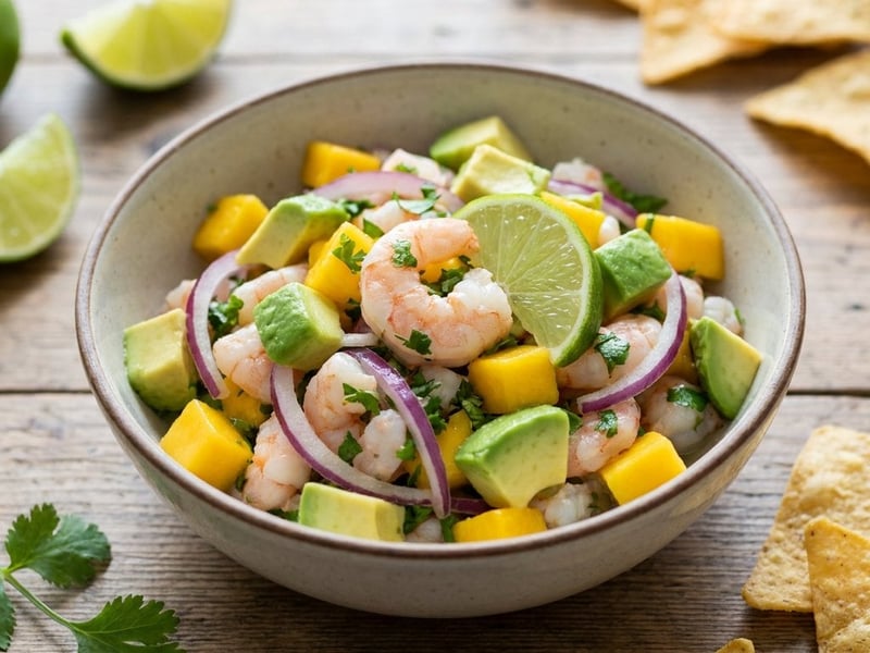 Shrimp ceviche with mango and avocado | Refreshing summer dinner