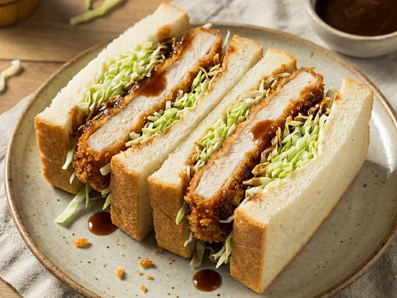 Crispy Chicken Katsu Sando | Japanese street food sandwich