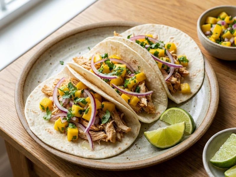 Summer chicken tacos with mango salsa | Quick dinner